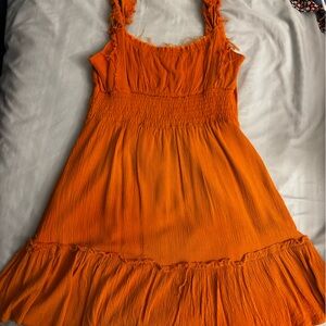 Women's Orange Mini Dress